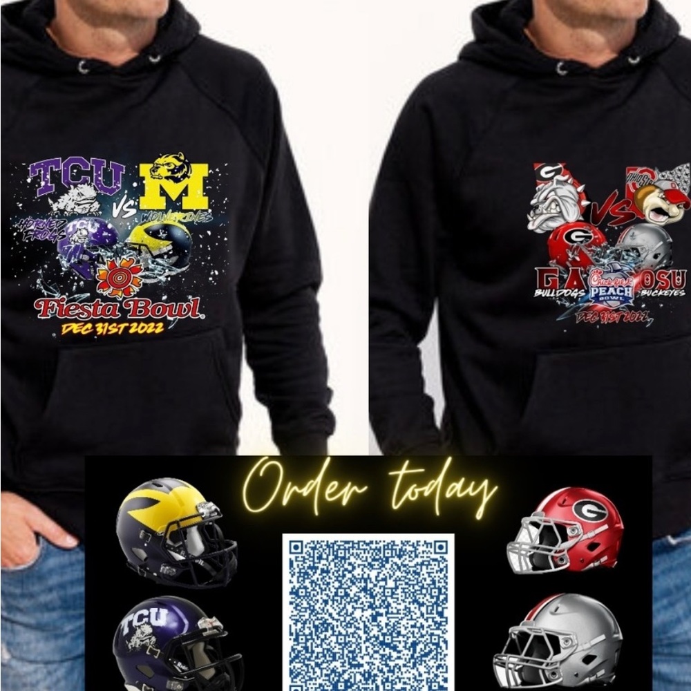 Georgia VS Ohio State Peach Bowl College Playoff Off Hoodie